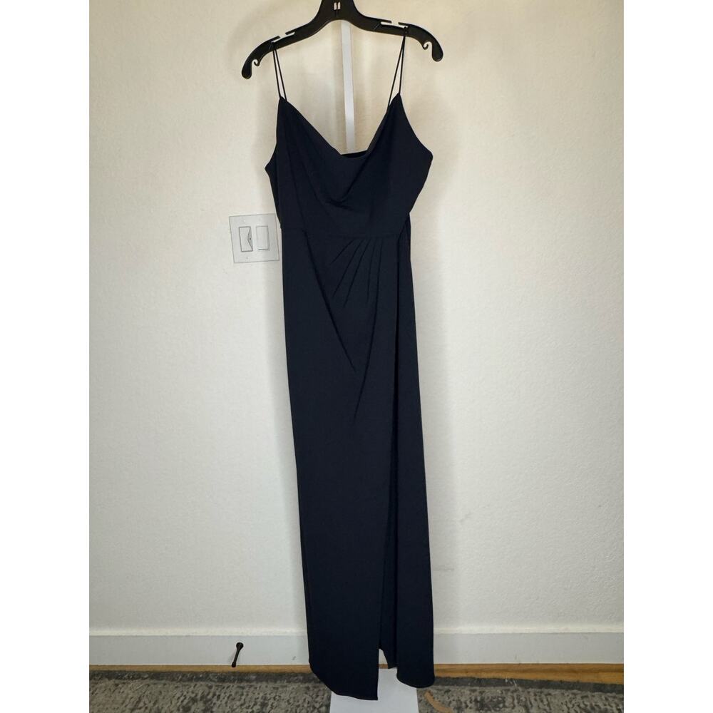 NWT Sachin & Babi Paulina Dress Cowl Neck Gown Navy - Picture 3 of 7